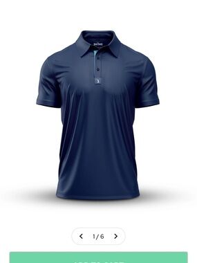 Men's Navy Performance Polo Shirt by BunkHaus